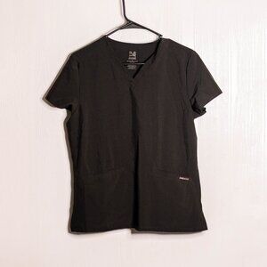 CLEARANCE Dagacci Black Scrub Top – Size Small